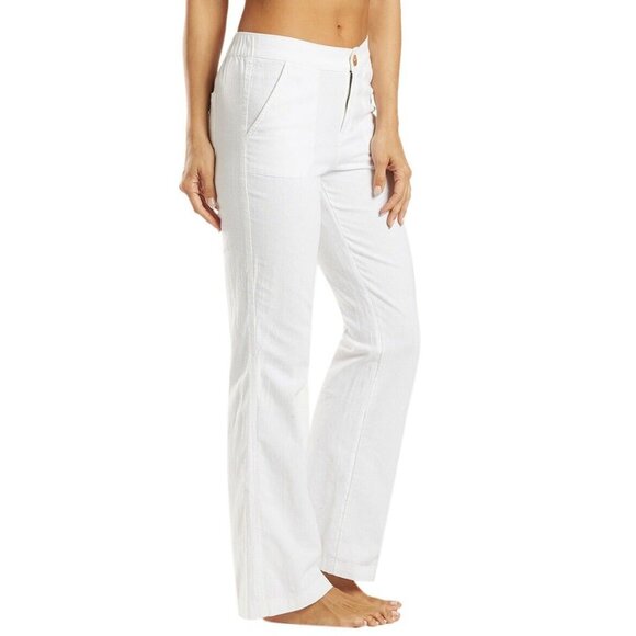 $50 ROXY Women’s Oceanside High Waist Pants Flare Leg Size L - Picture 2 of 4